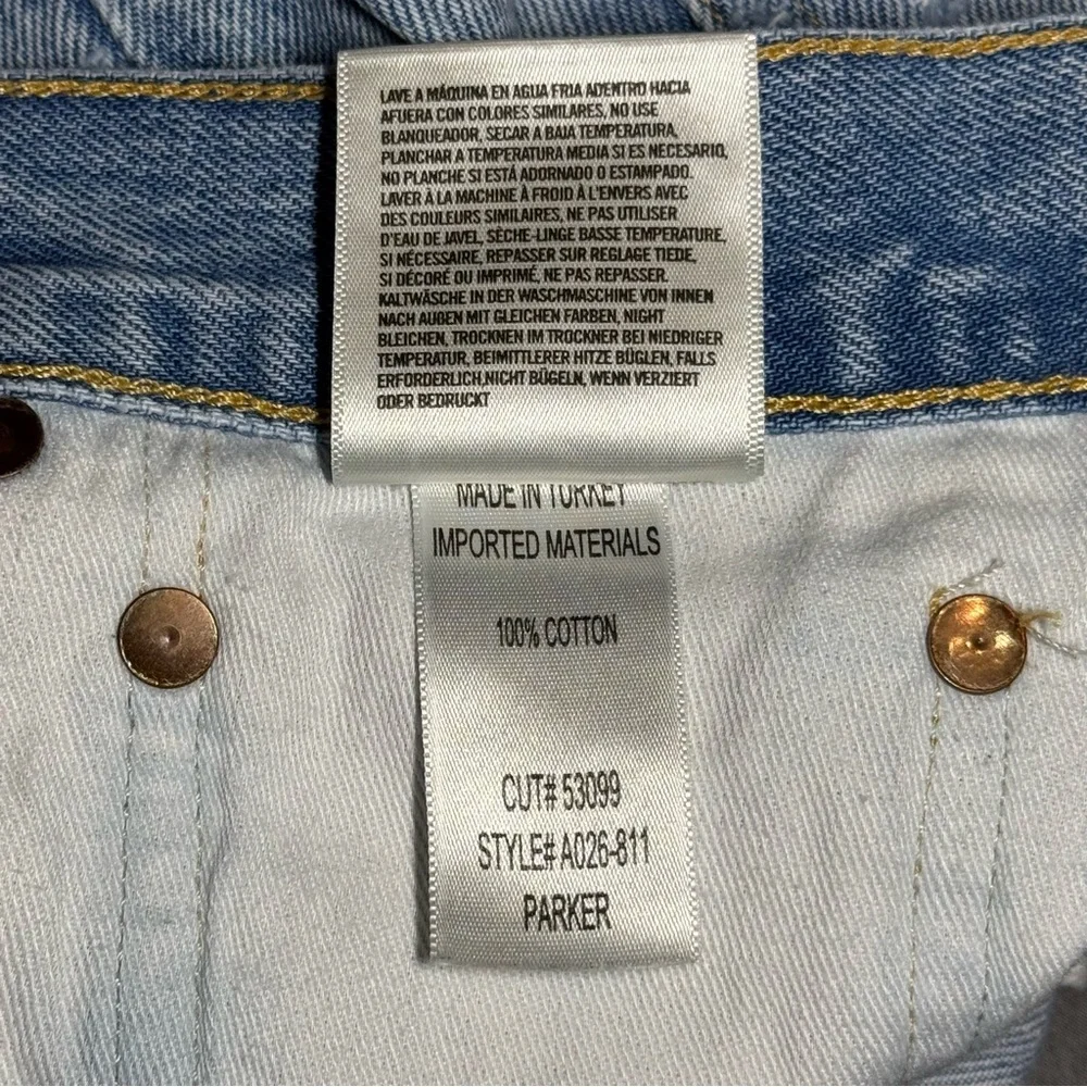 Agolde Parker Distressed Cut Off Shorts size 28 Classic Summer Festival - Picture 13 of 14